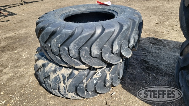 (2) Front tractor backhoe tires